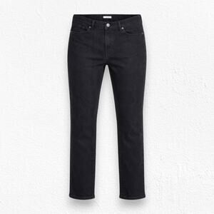 Levi's Black Classic Straight Mid Rise Black Label Straight Leg Jeans Size 18 S